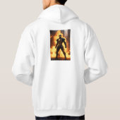 Futuristic Black Iron Man  Hoodie (Achterkant)