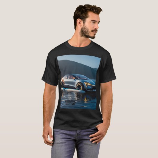 Futuristic Car T-shirt (Voorkant volledig)