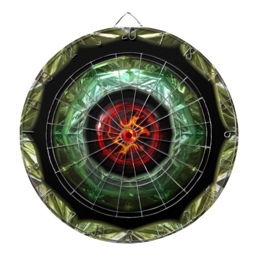 Futuristic Chrystal X7-10A-kleurenkaart Dartbord (Voorkant)