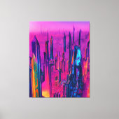 Futuristic City Canvas Print (Voorkant)