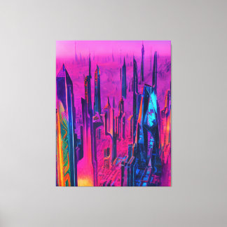 Futuristic City Canvas Print