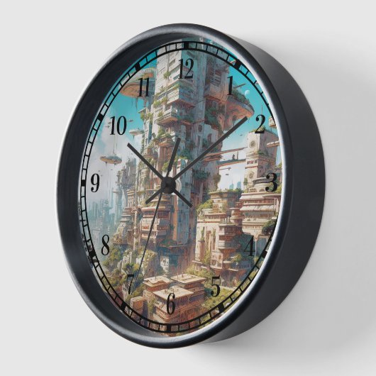 Futuristic City Science Fiction Art (Hoek)