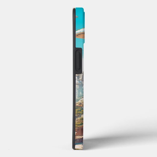 Futuristic City Science Fiction Art Case-Mate iPhone Case (Achterkant / Rechts)