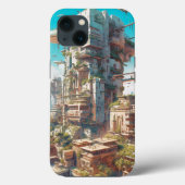 Futuristic City Science Fiction Art Case-Mate iPhone Case (Achterkant)