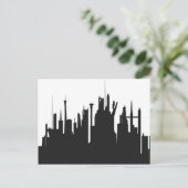 Futuristic City Skyline Briefkaart (Staand voorkant)