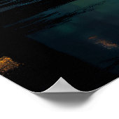 Futuristic City with Radiant Neon Portal Poster (Hoek)