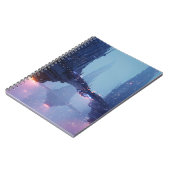 Futuristic Cityscape with Hovering Structures Notitieboek (Linkerzijde)