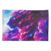 Futuristic Cosmic Neon Leopard  Kussensloop (Achterkant)