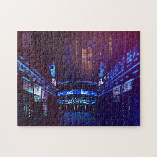 Futuristic Cyberpunk City op Mars Legpuzzel (Horizontaal)