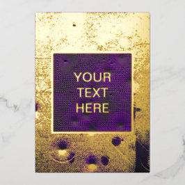 Futuristic Cyberpunk Grunge Texture Folie Uitnodiging