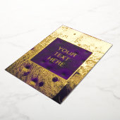 Futuristic Cyberpunk Grunge Texture Folie Uitnodiging (Gedraaid)