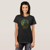 Futuristic Cyberpunk Style Cat Wearing Aviator Gla T-shirt (Voorkant volledig)