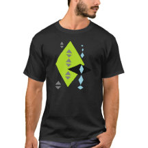 Futuristic Diamond Print T-shirt