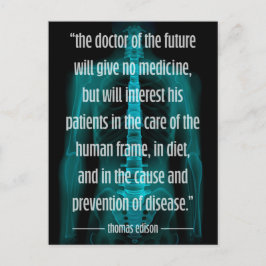 Futuristic Doctor in de Toekomstige Chiropraktijk Briefkaart