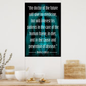 Futuristic Doctor of the Future Edison Quote Poster (Keuken)