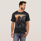 Futuristic Dragon Knight Artwork T-shirt (Voorkant volledig)