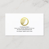 Futuristic Dynamic Colorful Stunning Webmaster Visitekaartje (Achterkant)