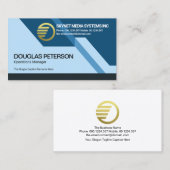 Futuristic Dynamische Verbluffende Veiligheid van  Visitekaartje (Voorkant / Achterkant)