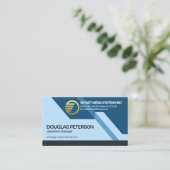 Futuristic Dynamische Verbluffende Veiligheid van  Visitekaartje (Staand voorkant)