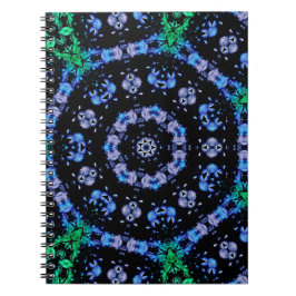 Futuristic Electric Plasma Fractal Design Notitieboek