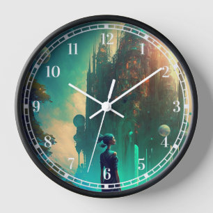 Futuristic Fantasy Castle Landscape