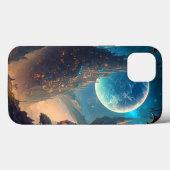 Futuristic Fantasy Castle Landscape Case-Mate iPhone Case (Achterkant (horizontaal))