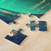 Futuristic Fantasy Castle Landscape Legpuzzel (Zijkant)