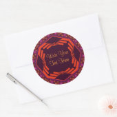 Futuristic Fantasy Custom RoundSticker Ronde Sticker (Envelop)