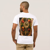 "Futuristic Fine Line Wing Tattoo T-Shirt Design – (Achterkant volledig)