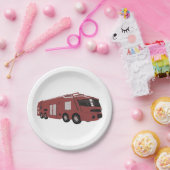 Futuristic Fire Truck Papieren Bordje (Feest)