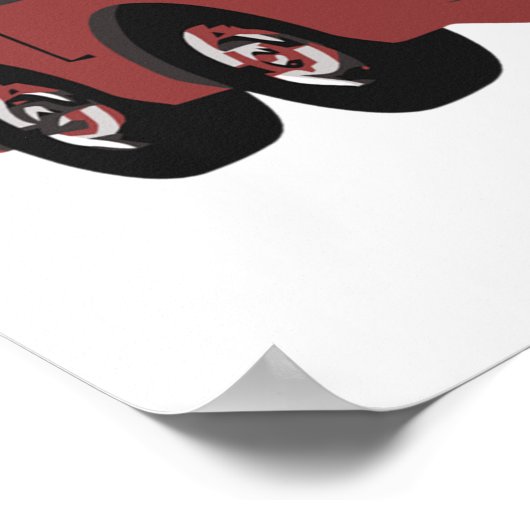 Futuristic Fire Truck Poster (Hoek)