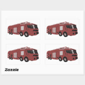 Futuristic Fire Truck Rechthoekige Sticker (Vel)