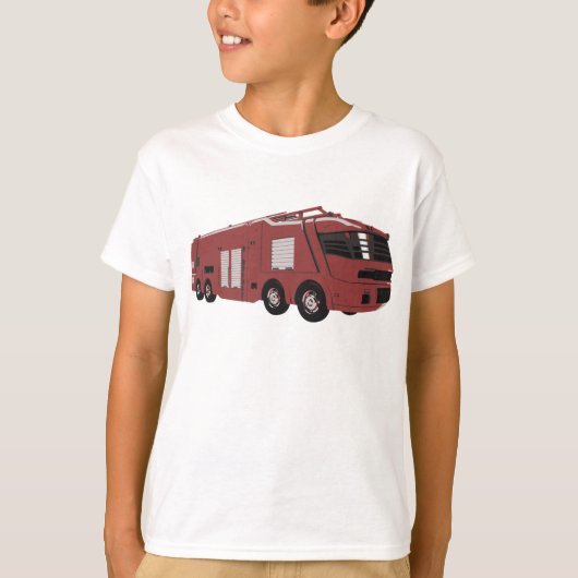 Futuristic Fire Truck T-shirt (Voorkant)