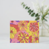 Futuristic Floral Garden Art Briefkaart (Staand voorkant)