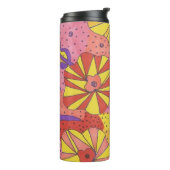 Futuristic Floral Garden Thermosbeker (Gedraaid links)