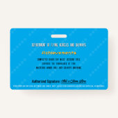 Futuristic Flying Car License Badge (Achterkant)