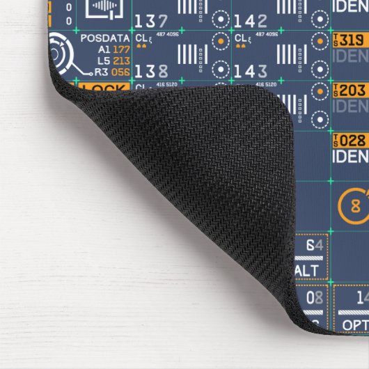 Futuristic Gebruikersinterface Muismat (Hoek)