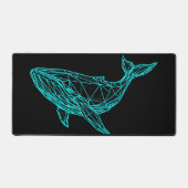 Futuristic Geometric Whale Desk Mat (Voorkant)