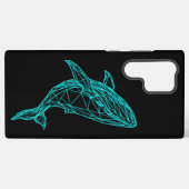 Futuristic Geometric Whale  Samsung Galaxy Hoesje (Achterkant horizontaal)