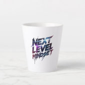 Futuristic Glitch Typography for Success Latte Mok (Voorkant)