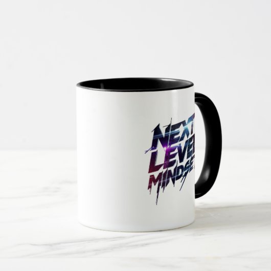 Futuristic Glitch Typography for Success Mok (Voorkant rechts)