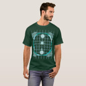 Futuristic Grid Circle Abstract Design T-shirt (Voorkant volledig)