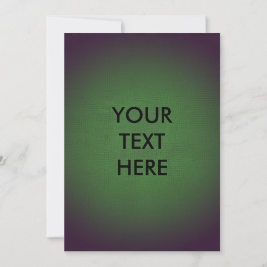 Futuristic Grunge Vignette Green Blank Kaart (Voorkant)
