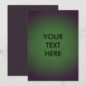 Futuristic Grunge Vignette Green Blank Kaart (Voorkant / Achterkant)
