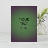 Futuristic Grunge Vignette Green Blank Kaart (Staand voorkant)