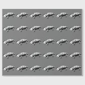 Futuristic Hover Car Cadeaupapier (Vlak)