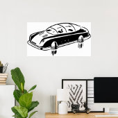 Futuristic Hover Car Poster