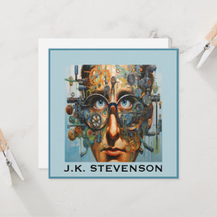 FUTURISTIC kleine bord, briefpapier, uitnodiging