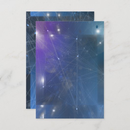 Futuristic Legale Uitnodiging van het Netwerk van (Voorkant / Achterkant)