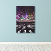 Futuristic Lights Canvas Afdruk (Insitu (Houten vloer))